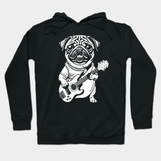 Rockstar Pug darkcolor Hoodie